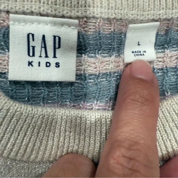 GAP KIDS Girls Sparkly Sweater perfect for this season size Large - Picture 7 of 8
